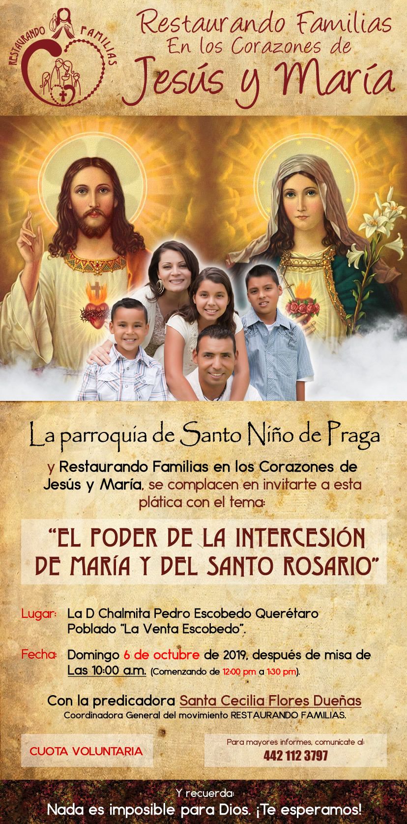 El poder de la intersesion de la virgen maria y el santo rosario