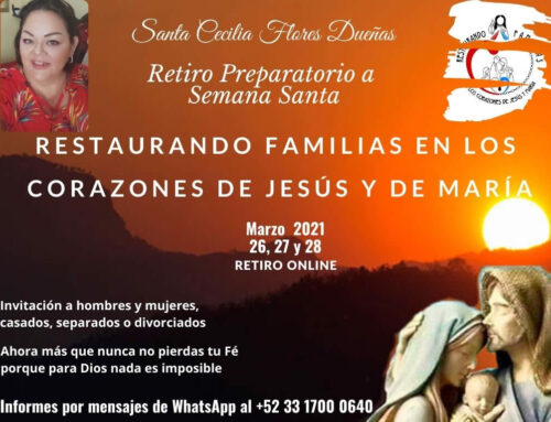 Retiro Preparatorio a Semana Santa 2021